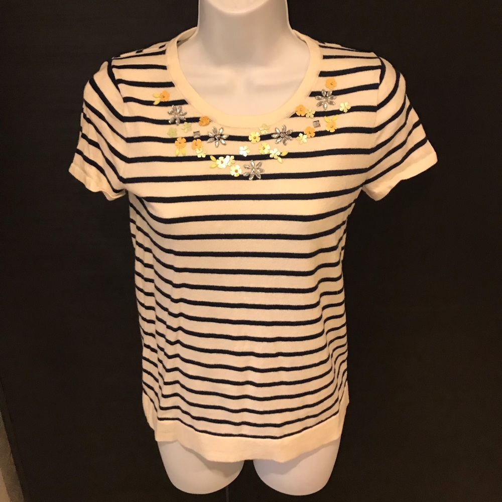 3/$30- JCREW embellished sweater size xxs